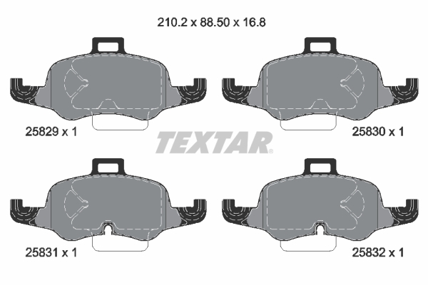 Remblokset Textar 2582901