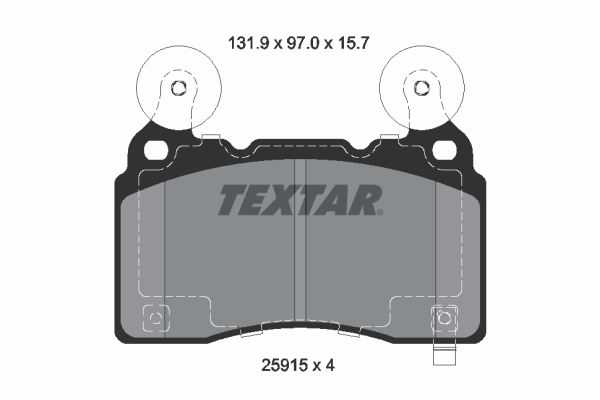 Remblokset Textar 2591501