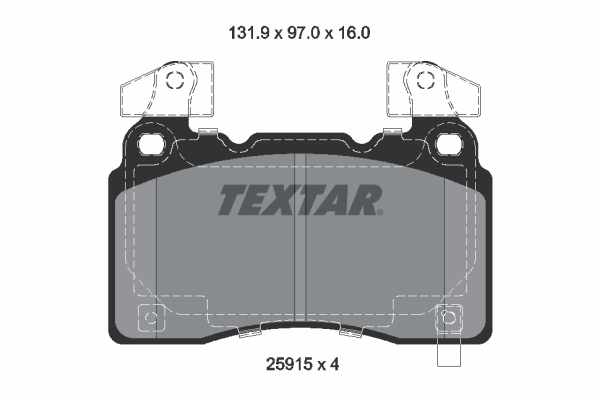 Remblokset Textar 2591503