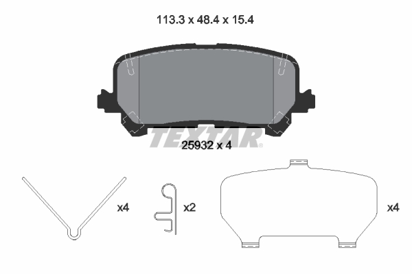 Remblokset Textar 2593201