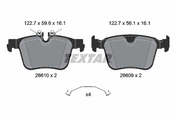 Remblokset Textar 2661001