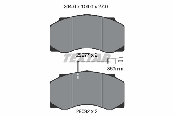 Textar Remblokset 2907702