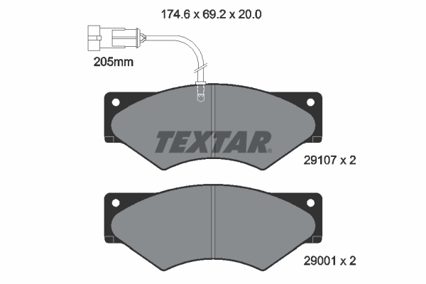 Textar Remblokset 2910701