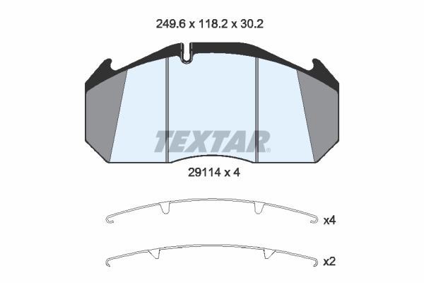 Remblokset Textar 2911402