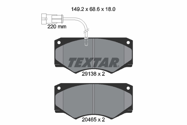 Remblokset Textar 2913801