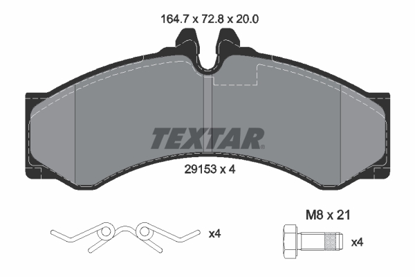 Remblokset Textar 2915301