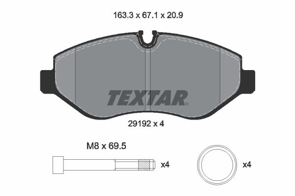 Remblokset Textar 2919209