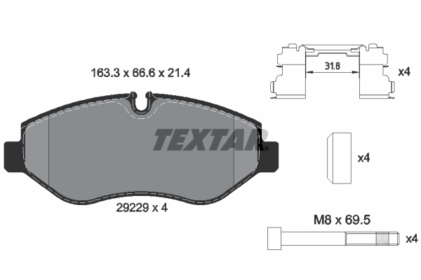 Remblokset Textar 2922901