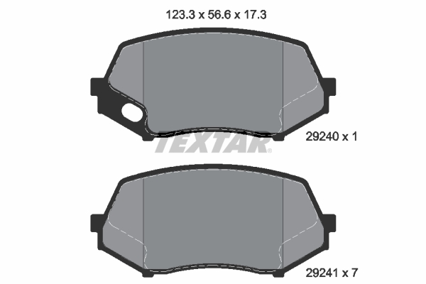 Remblokset Textar 2924001