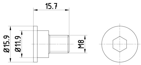 Remschijfschroef Textar TPM0003