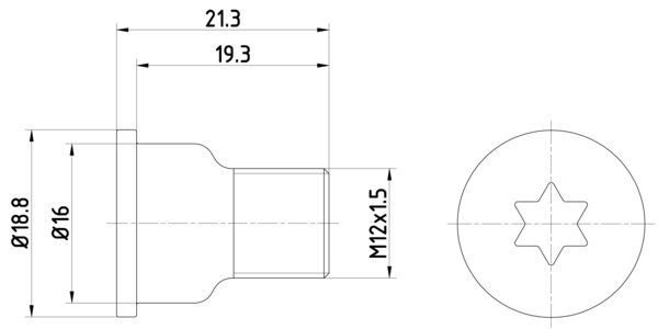 Remschijfschroef Textar TPM0005