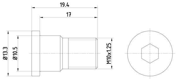 Remschijfschroef Textar TPM0007