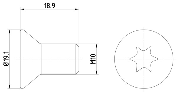 Remschijfschroef Textar TPM0010