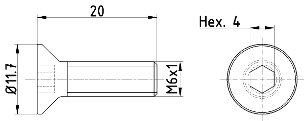 Remschijfschroef Textar TPM0015