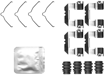 Accessoireset, schijfremblok Textar 82563500