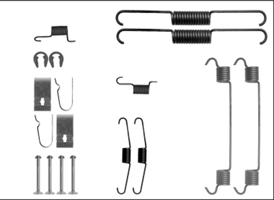 Rem montageset Textar 97040400