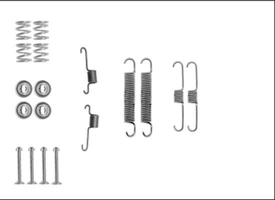 Rem montageset Textar 97040700