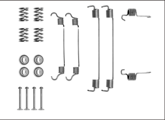 Rem montageset Textar 97040800