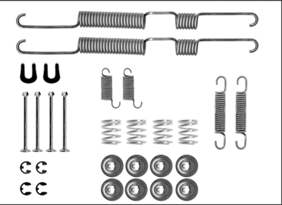 Rem montageset Textar 97042000