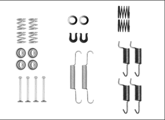 Rem montageset Textar 97042500