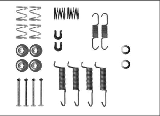 Rem montageset Textar 97042800