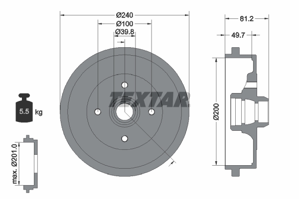 Remtrommel Textar 94006700