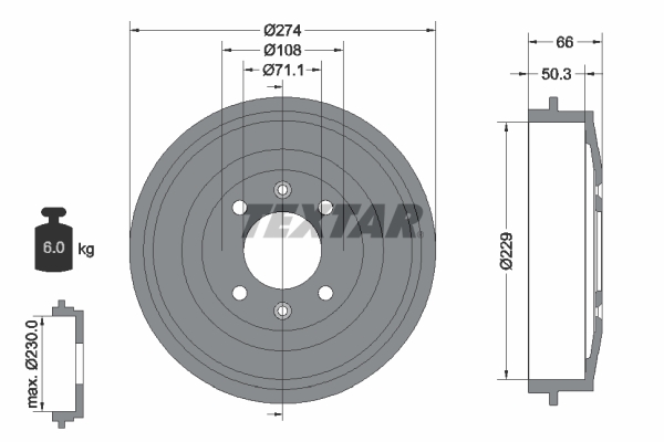 Remtrommel Textar 94010300