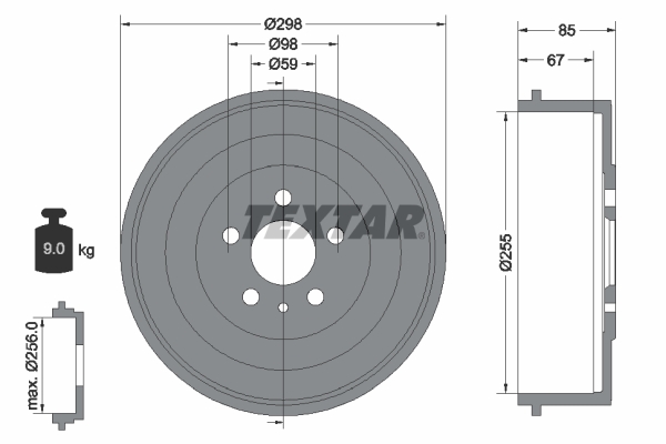 Remtrommel Textar 94015000