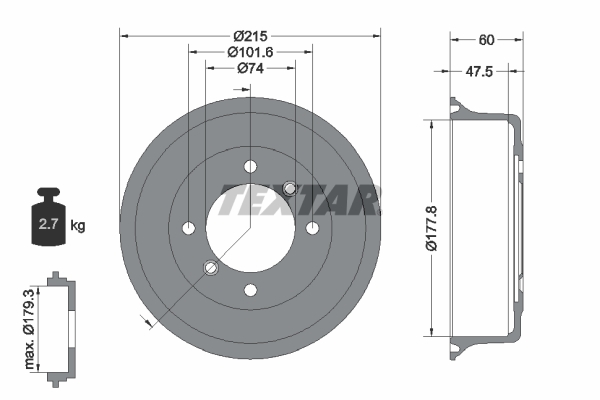 Remtrommel Textar 94017100