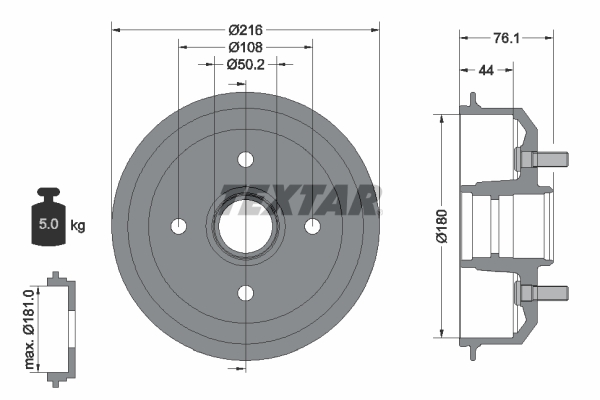 Remtrommel Textar 94018500