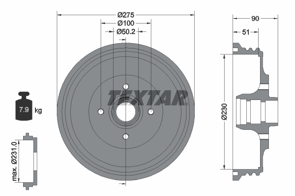 Remtrommel Textar 94018900