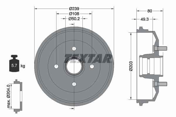 Remtrommel Textar 94019000