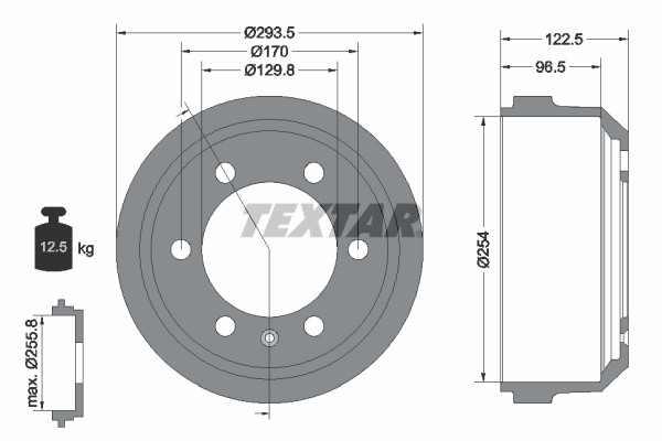 Remtrommel Textar 94021500