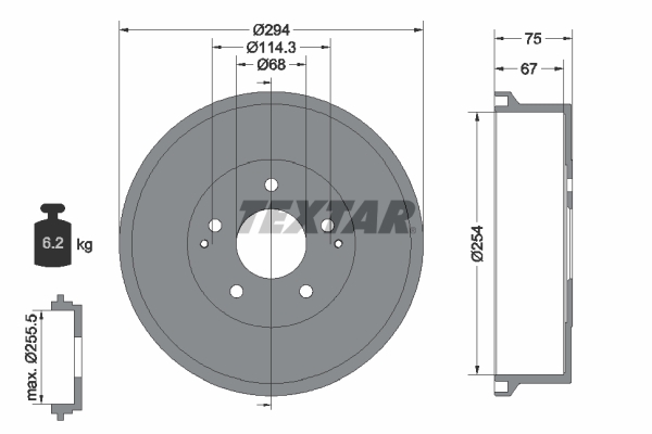 Remtrommel Textar 94023400