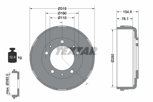 Remtrommel Textar 94024600