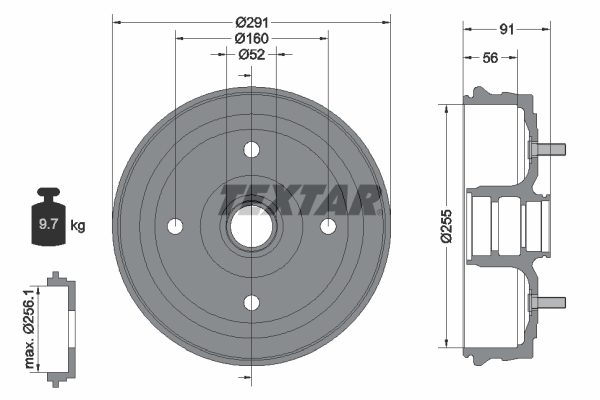 Remtrommel Textar 94030800