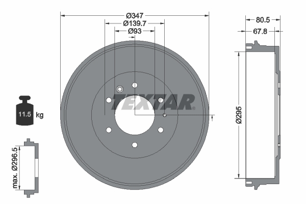 Remtrommel Textar 94035400