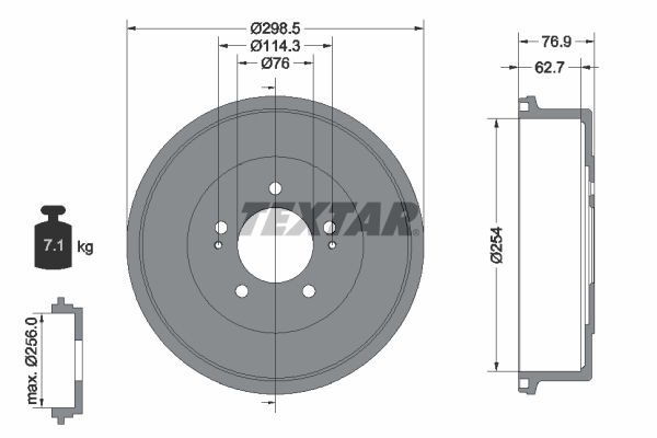 Remtrommel Textar 94035700