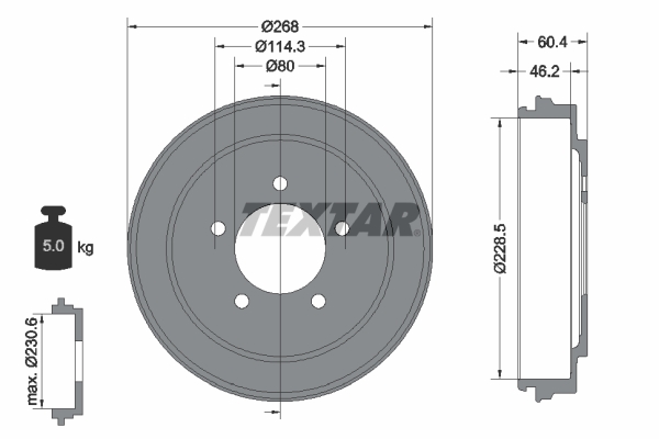 Remtrommel Textar 94036300