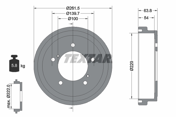 Remtrommel Textar 94037800