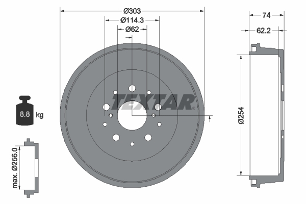 Remtrommel Textar 94038600