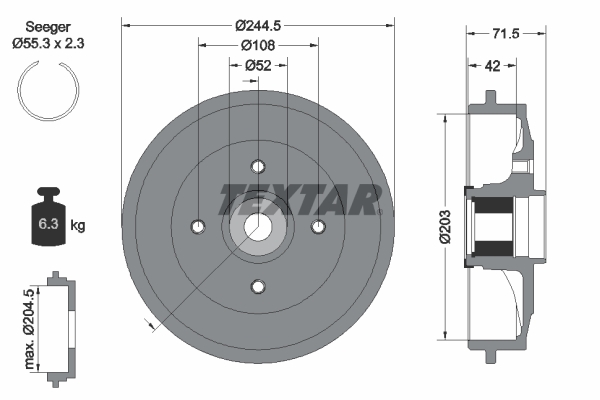 Remtrommel Textar 94041200