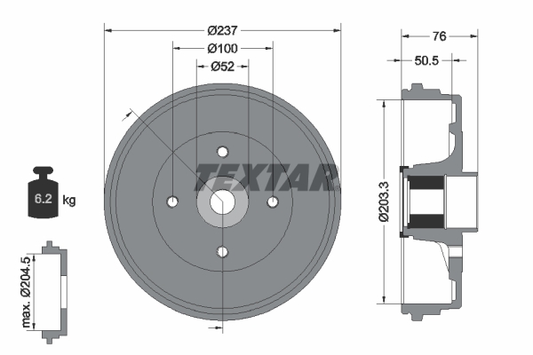 Remtrommel Textar 94041400