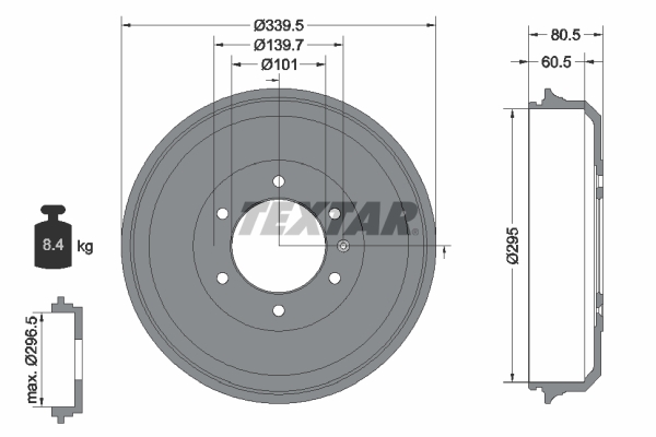 Remtrommel Textar 94043300