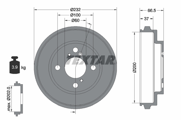 Remtrommel Textar 94044300