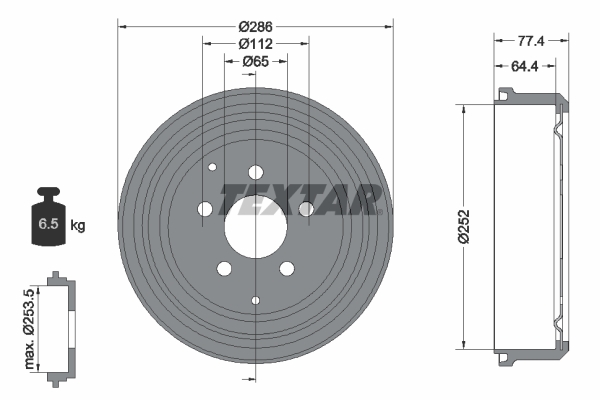 Remtrommel Textar 94048300