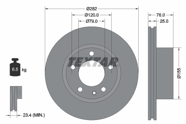 Remschijven Textar 92026700