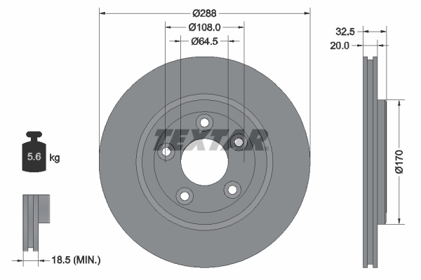 Remschijven Textar 92099100