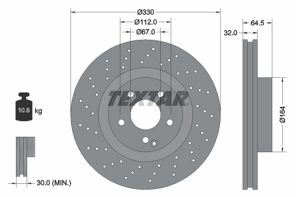 Remschijven Textar 92120205