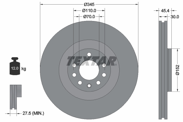 Remschijven Textar 92242403